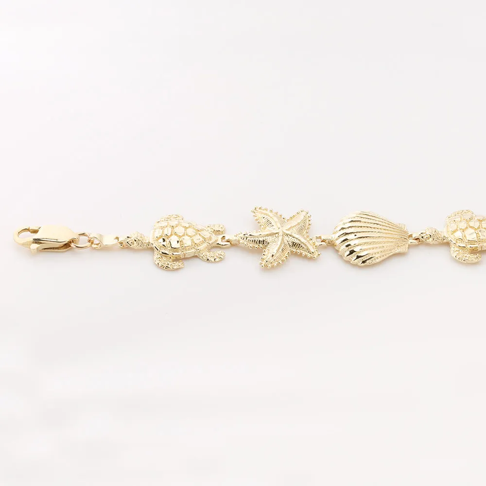 14K Yellow Gold See Life Bracelet (Extra Large)