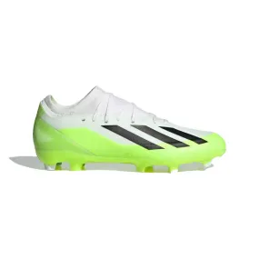 All Gender X Crazyfast .3 FG Soccer Shoes - Cloud White / Core Black / Lucid Lemon- Regular (D)