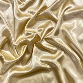 Antique Gold Plain Liquid Diamond Satin Fabric