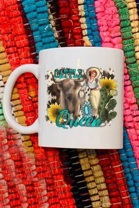 Cattle Queen White Mug - 11 oz