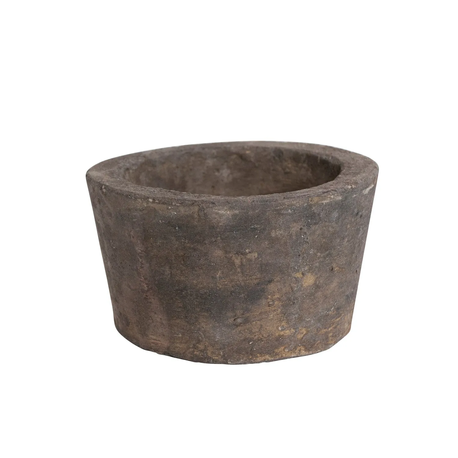 Decorative Concrete Animal Feeder Bowl