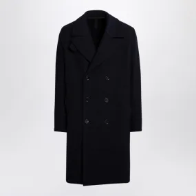 DOUBLE-BREASTED WOOL COAT IN BOILED