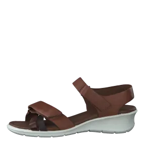 Felicia Sandal Brandy/coffee/mahogany