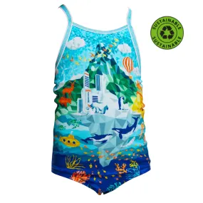 Funkita Toddler Girls Sustainable Printed One Piece FKS022G - Wilderness