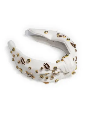 Game Day Charms Knotted Headband | Ivory