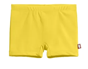 Girls Recycled Nylon UPF 50  Swim Boy Shorts | Yellow