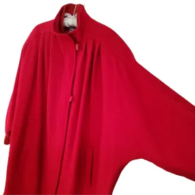 Herman Kay Oversized Red Wool Coat Size M-L