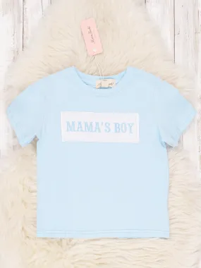 Light Blue Smocked Mama's Boy Shirt