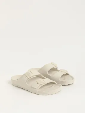 LUNA BLU Off-White Double-Band Flip-Flop