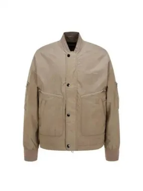 Men s Logo Point Wide Blouson Brown 270100