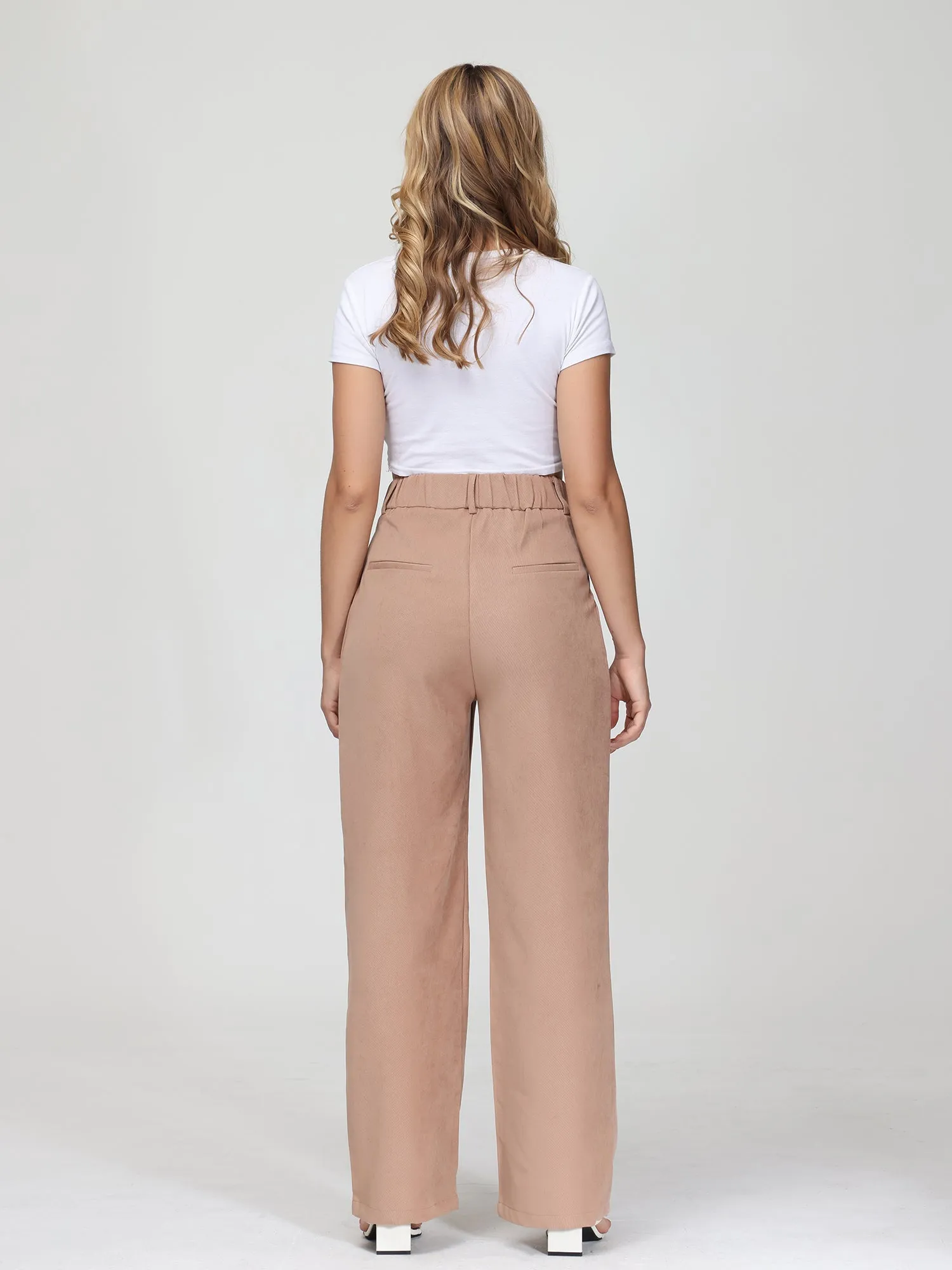 Midsize Effortless Tailored Wide-Leg Pants