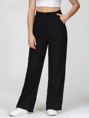 Midsize Effortless Tailored Wide-Leg Pants