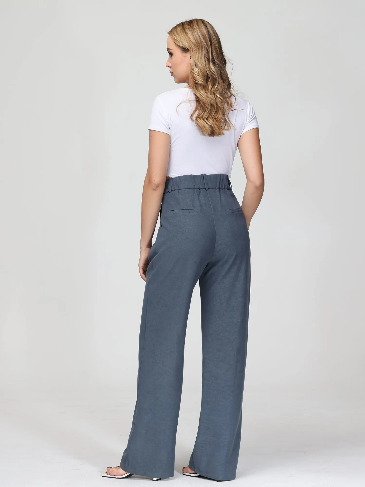 Midsize Effortless Tailored Wide-Leg Pants