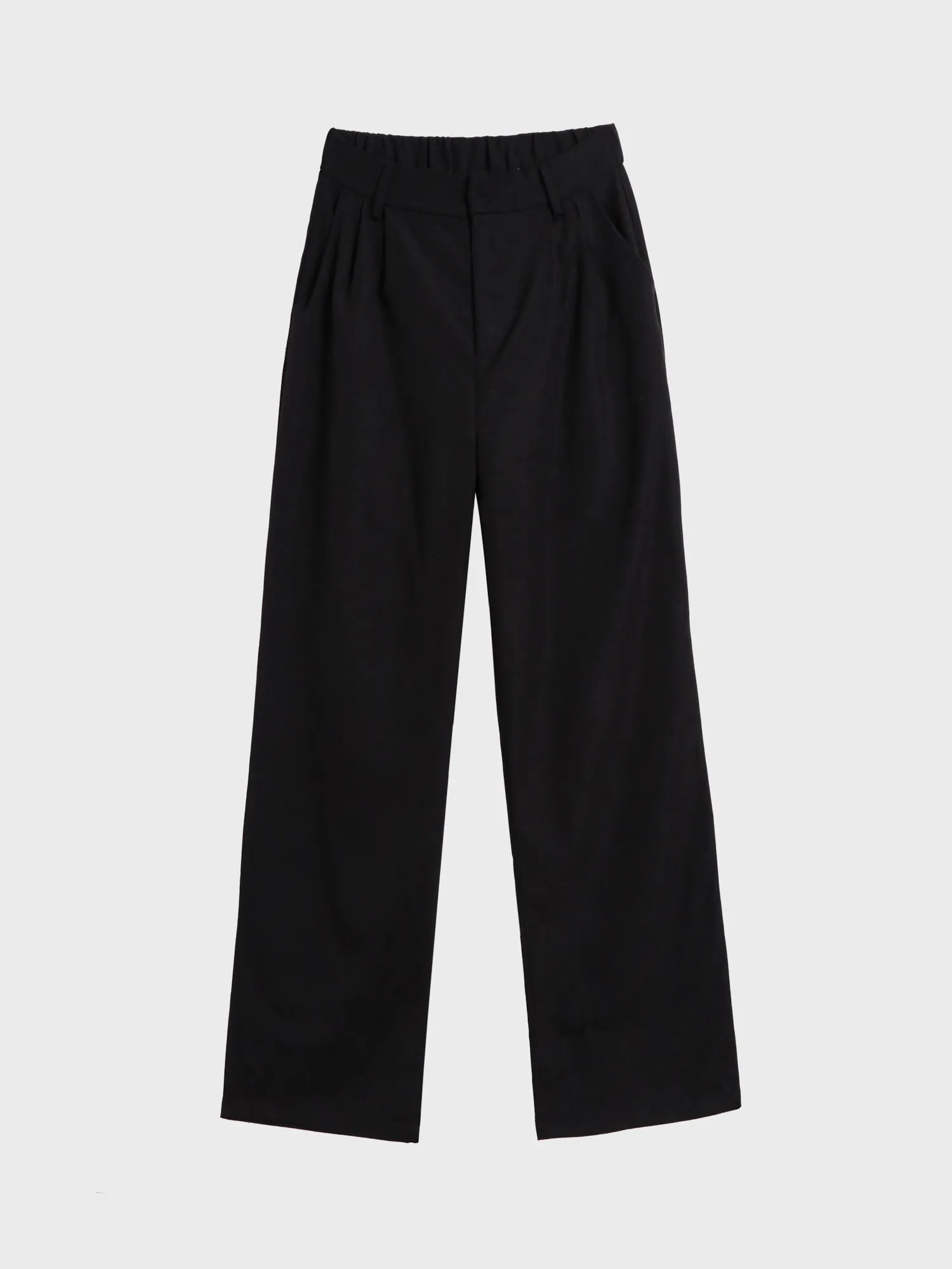 Midsize Effortless Tailored Wide-Leg Pants