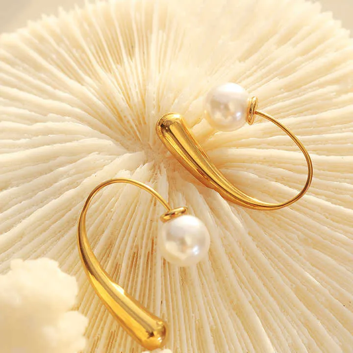 Pearl Hook Earrings