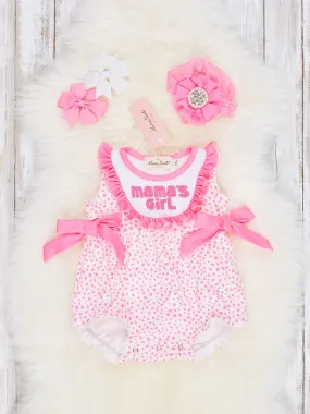 Pink Dot Mama's Girl Ruffle Bubble