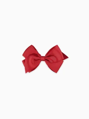 Red Big Bow Girl Clip