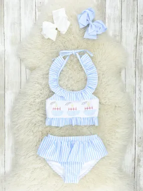 Striped Steamboat 2-Piece Swimsuit